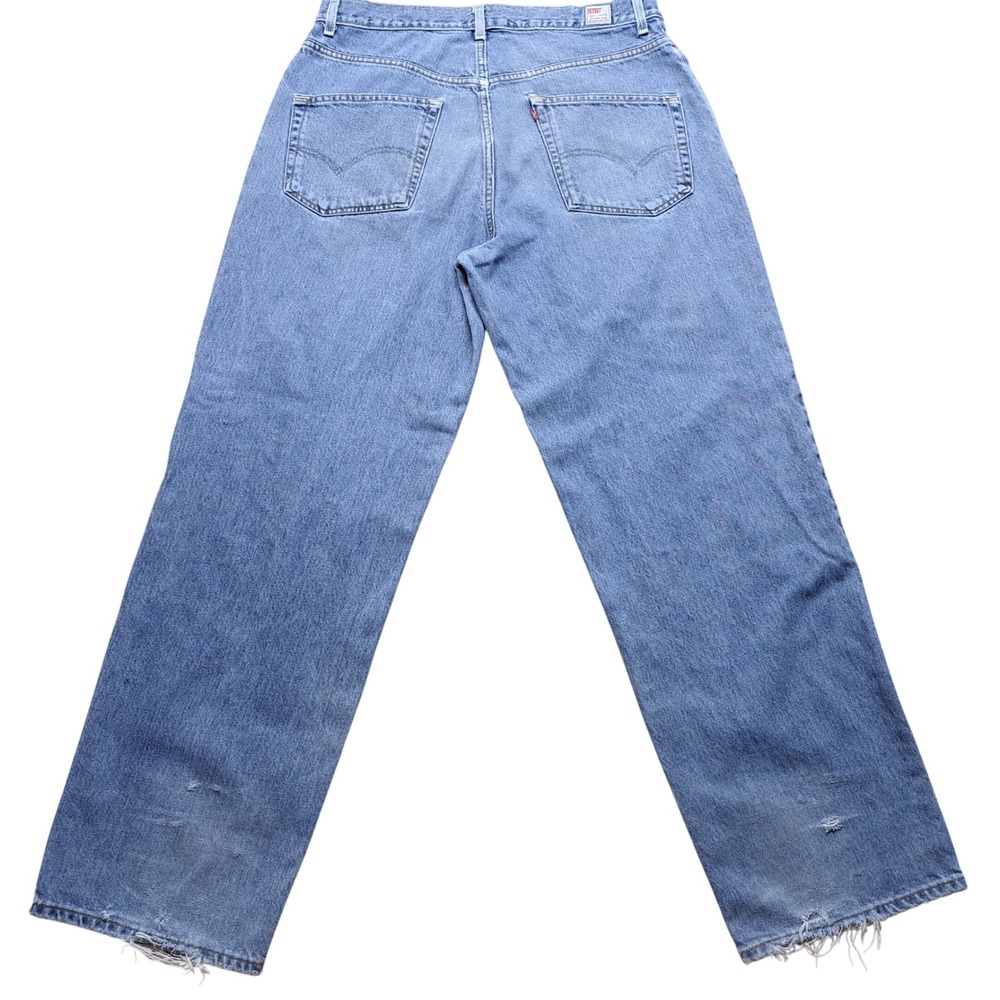 Levi's Dry Goods Jeans Mens 36x31 Blue Fair Distressed Straight Leg Denim - Picture 2 of 16